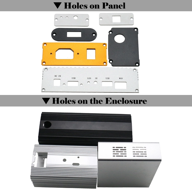 Anodized Aluminum Extrusion Housing W102*H59mm