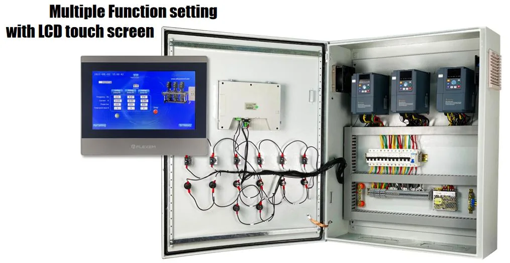 Universal Variable Speed Controller Single to 3 Phase Converter VFD Cabinet Electrical Motor Control Panel with PLC