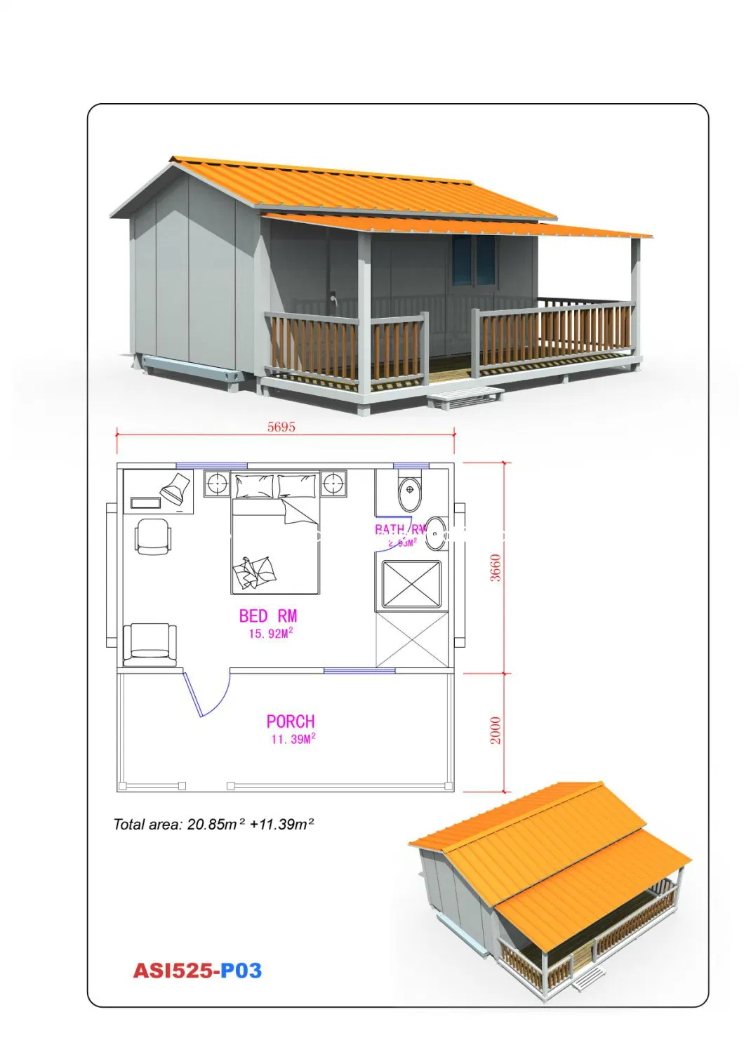 Easy Installation Recycle Prefabricated House/Container House