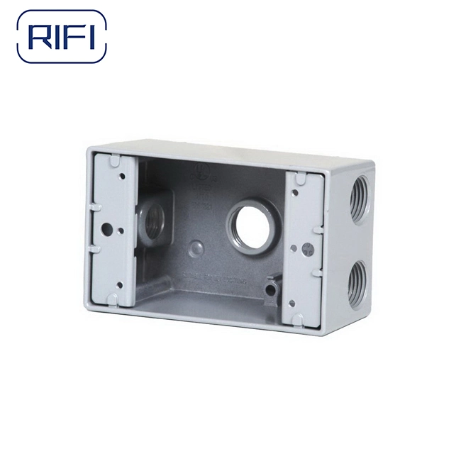 Aluminum Electrical Switch One Gang Box with 1/2 Inch 3/4 Inch Outlets Electrical Enclosure Box