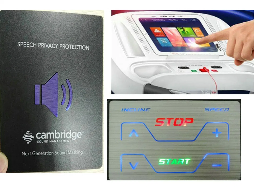 Membrane Switch Control Panel Capacitive Touch Panel Screen Printing Graphic Overlay