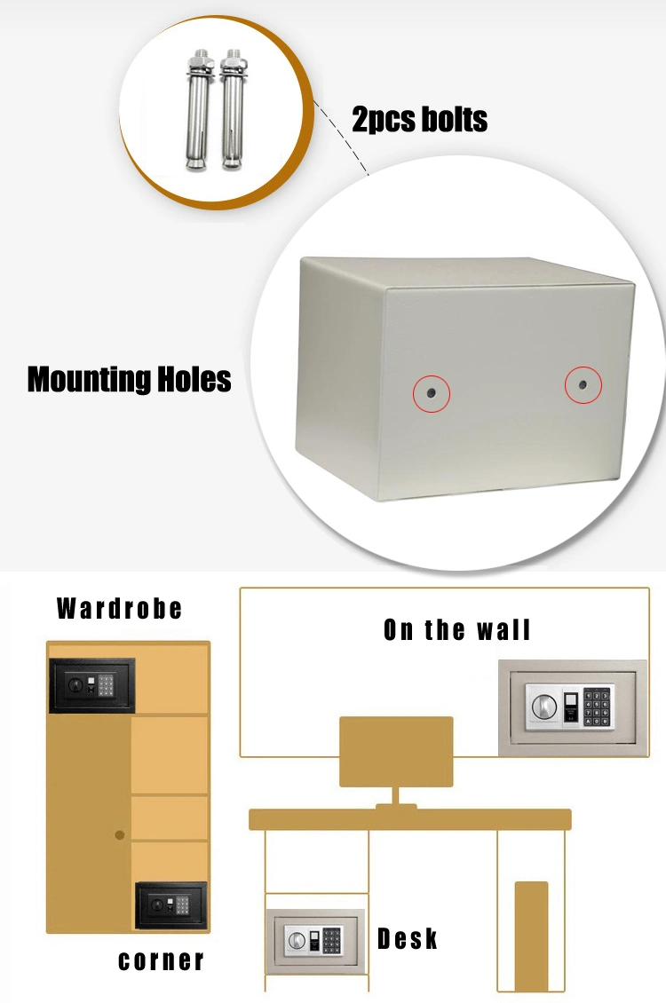 Luoyang Factory Sale Small Steel Electrical Safe Box for Home Office