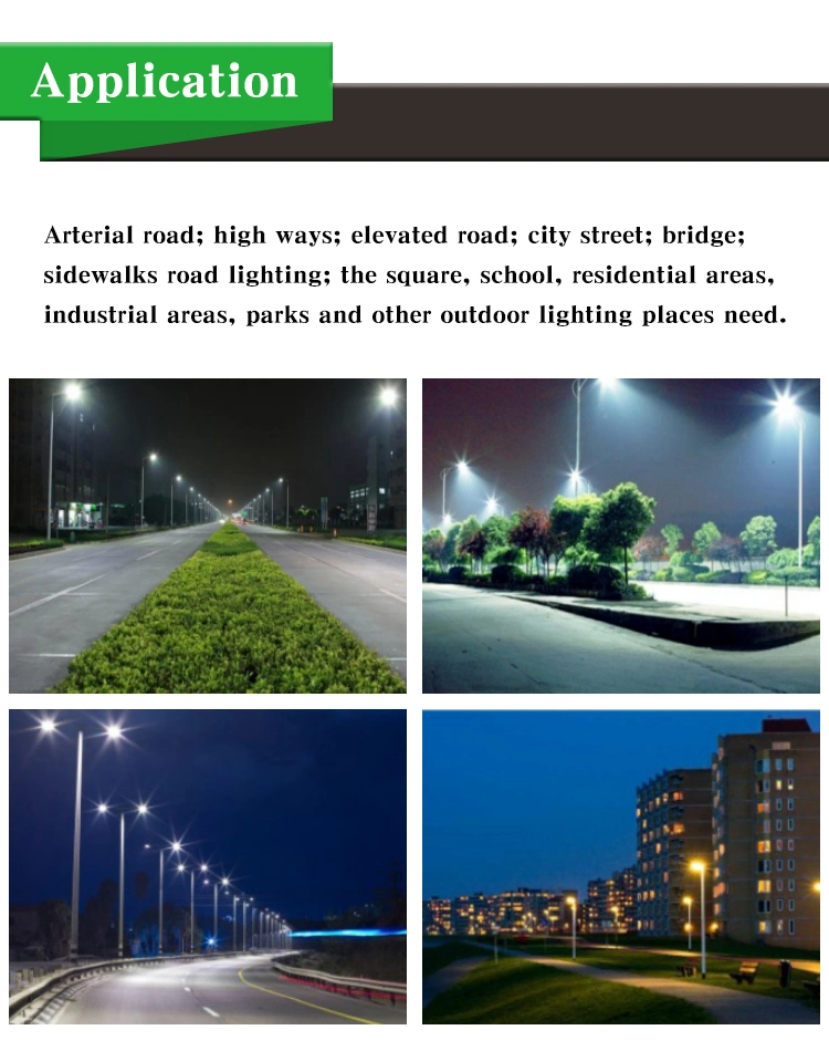 LED Street Light Area Lighting 24W 40W 60W 100W 200W 240W Class Ll Driver Street Light for Road 5 Years Warranty