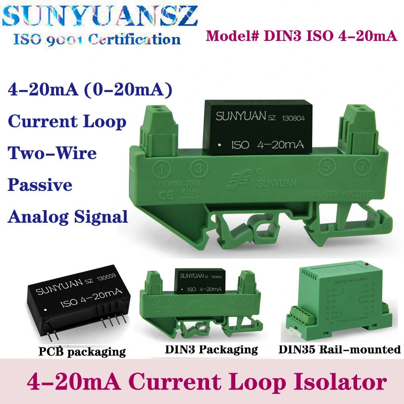 Two Channels 4-20mA Input and Output Equipment Signal Acquisition for Automation Control System