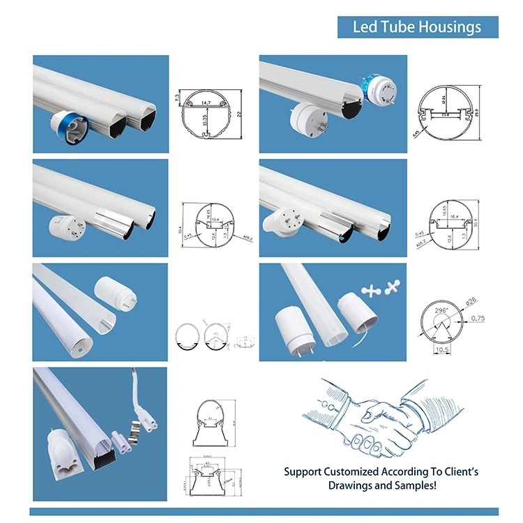 600mm 1200mm 1500mm IP65 Tri-Proof LED Lamp Housing