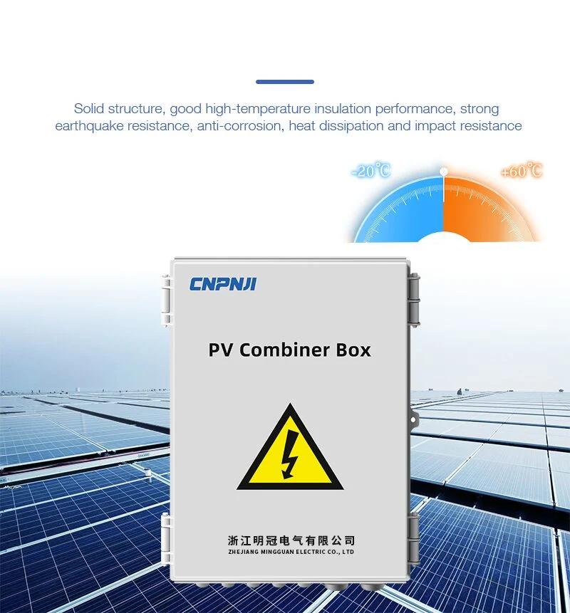 Solar System DC PV Combiner Box 4 Strings 4input 1 Output with SPD and Fuse Junction Box