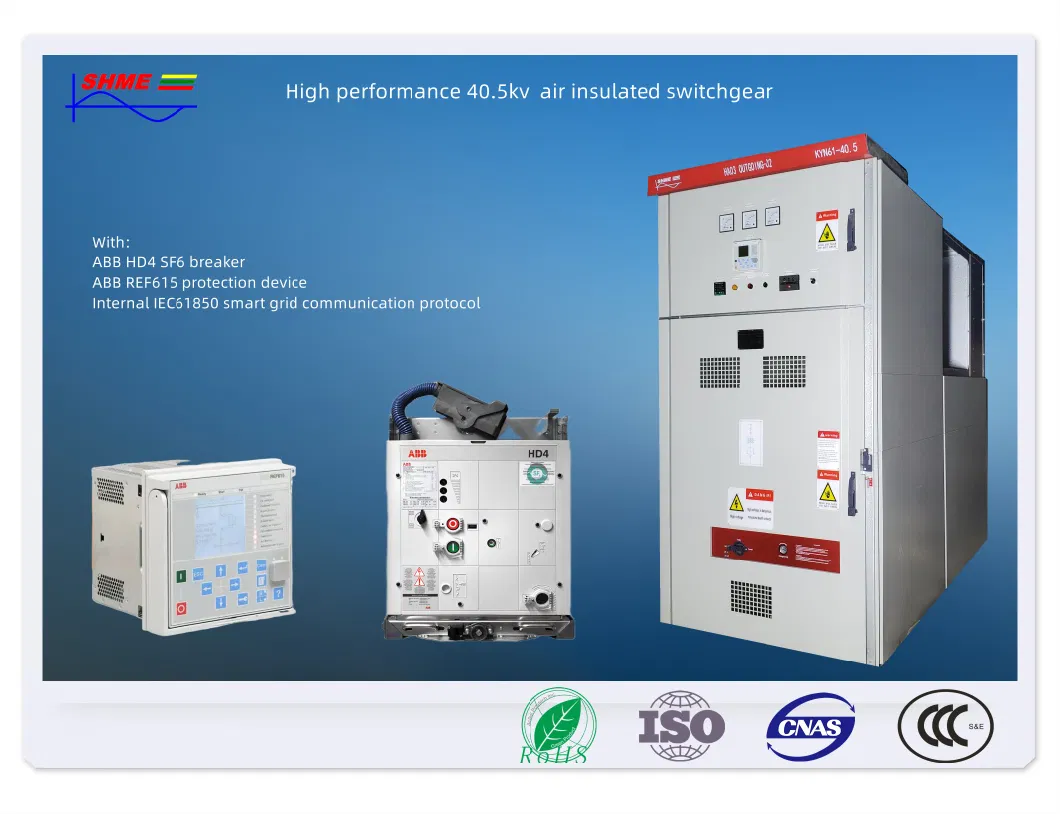 33kv 36kv 40.5kv Metal Clad Enclosed High Voltage Switchgear Electrical Equipment Switchboard Basic Customization