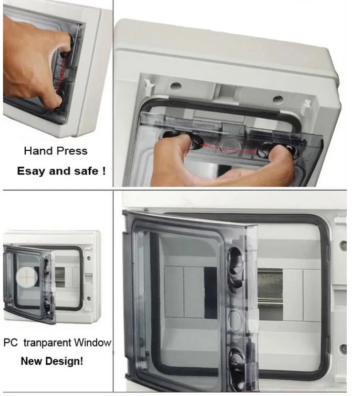 IP66 Outdoor Weatherproof Plastic Electric Distribution Box 56CB4n