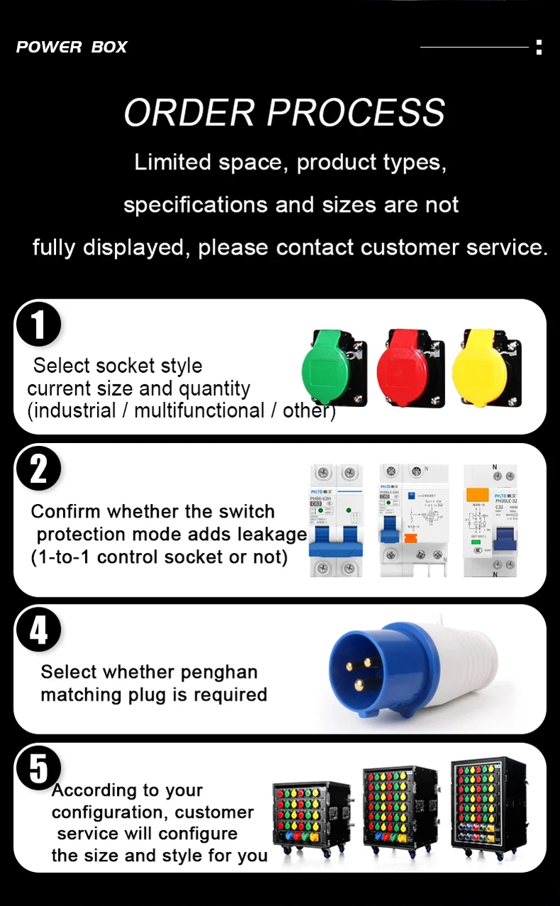 Phltd PRO Lighting Switchboard Power Box with MCB Main Breaker Distribution