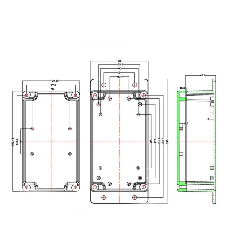 Plastic Enclosure ABS Outdoor Waterproof Box Housing Case for Electronics