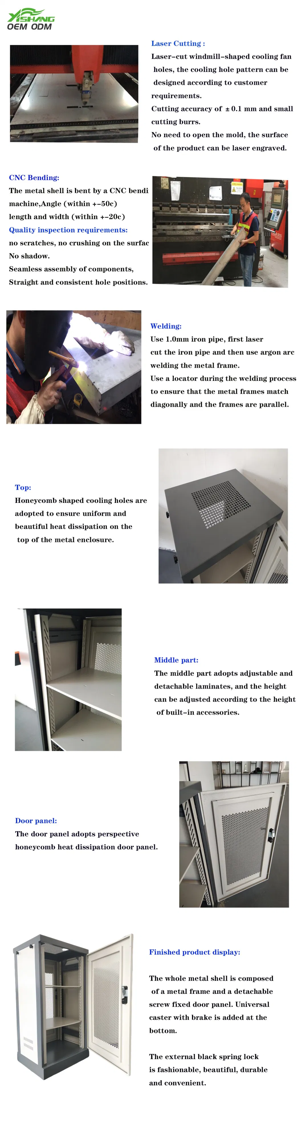 Customized Sheet Metal Fabrication Power Distribution Box Control Cabinet