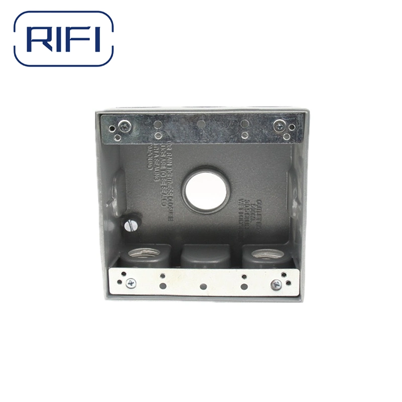 Aluminum Electrical Switch One Gang Box with 1/2 Inch 3/4 Inch Outlets Electrical Enclosure Box
