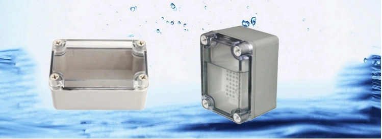 IP66 Sealed Plastic Waterproof Electrical Junction Switch Box with Transparent Lid for Electronics