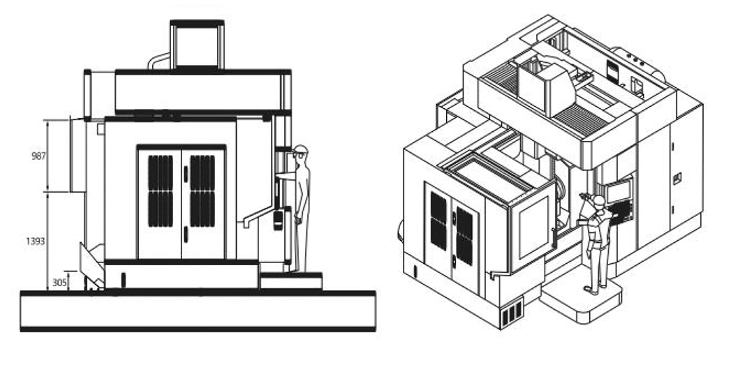 Jtc Tool CNC Engine Block Machining Center China Supplier 5 Axis CNC Milling Machine Metal Nc Studio Control System Gmu-400 5 Axis Milling Machining Center