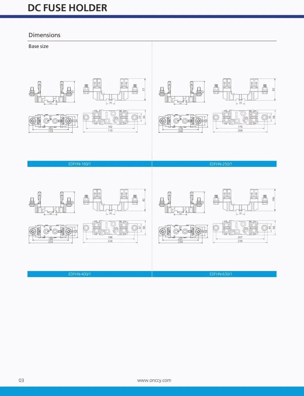 Waterproof 230V 800V 1000V 10X38mm DC Fuse Holder 1p/2p/3p Fuse Box Block for Solar Power System