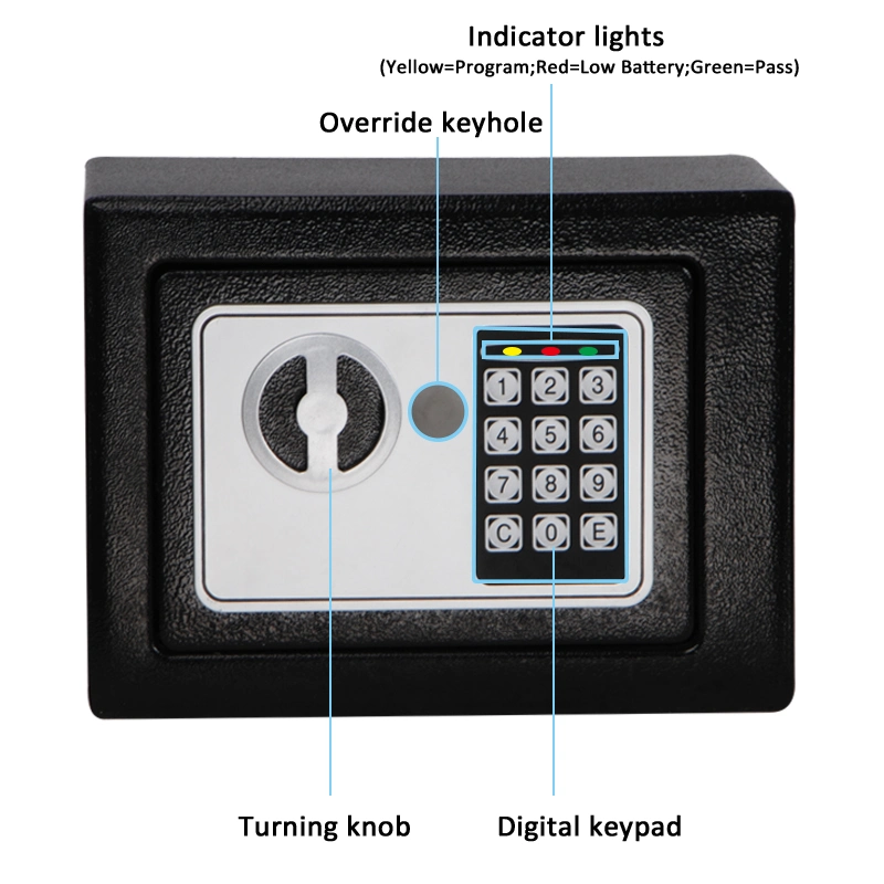 Luoyang Factory Sale Small Steel Electrical Safe Box for Home Office