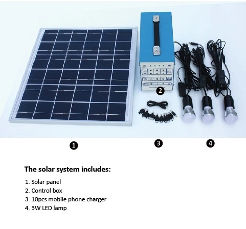 30W off Grid Home Solar Energy System Solar Power Generator for Home and Outdoor Use