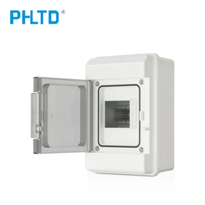 Phpc-4 4-Way-IP66 Outdoor-Waterproof PC plástico eléctrico interruptor MCB montado en panel Caja de distribución