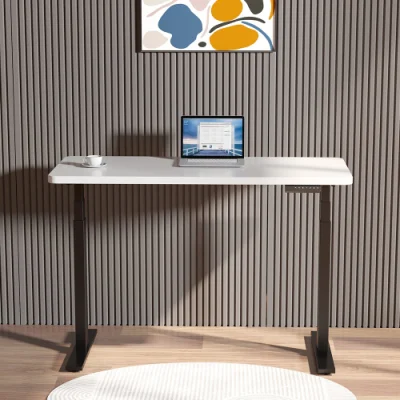China Smart Office Muebles Fabricación ergonómico motores dobles Sit Stand Marco de escritorio Mesa de elevación de ordenador Casa Oficina de altura eléctrica ajustable Escritorio de pie