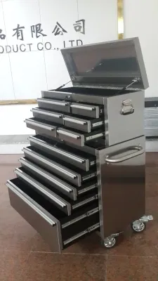 36 de laminación de acero inoxidable Caja de herramientas