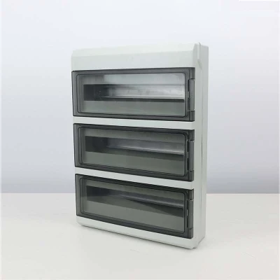 Caja MCB de 54 vías para disyuntor eléctrico de CA / CC Tamaño de la caja de distribución Paneles eléctricos Caja de dB placa de distribución MCB Caja de conexiones