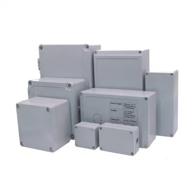 200x130x78 mm resistente al agua IP65 Venta caliente aluminio Negro Caja electrónica de la caja de empalmes