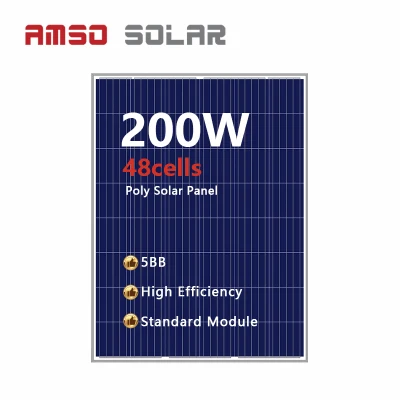 Fábrica china de 48 celdas poli 200W Módulo eléctrico de la Energía Solar Panel Solar Precio con CE certificado TUV