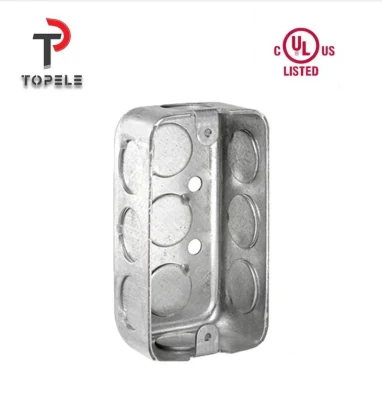 Caja de metal rectangular de acero eléctrico resistente al agua con certificado UL