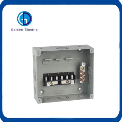 6way Centro de carga de Caja de distribución Comercial Residencia doméstica monofásica Placa de panel eléctrico con disyuntor