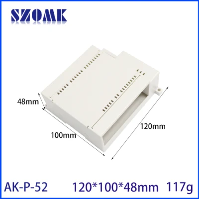 120*100*48mm PLC Caja de salida de carril DIN Caja de control de proyectos aislamiento de plástico Módulo de barrera de la carcasa eléctrica