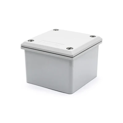 Caja de conexiones eléctricas de plástico para distribución a prueba de agua 85X85X50 para exteriores