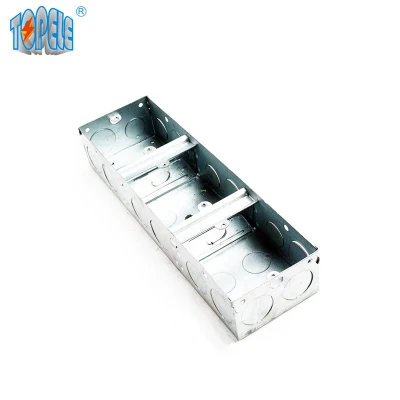 BS 4662 estándar de hoja de empalmes eléctricos Metal Box Cajas