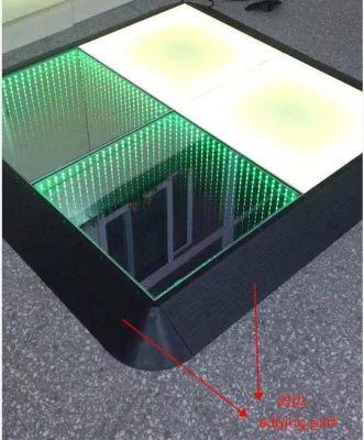 Precio más barato en 3D LED Espejo Pista de Baile de 500x500mm LED gabinete