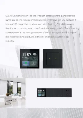 Mvava Smart Home Productos y Accesorios Home Control de automatización completo Panel de control multifuncional del sistema