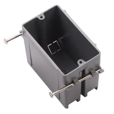 1 módulos PVC Nuevo Trabajo 18 Cu pulgada Caja de interruptor eléctrico Con Nail