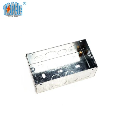 BS 4662 estándar de hoja de empalmes eléctricos Metal Box Cajas
