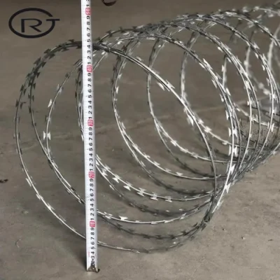 Bto-22 Concertina galvanizado maquinilla de afeitar eléctrica de alambre de púas alambre de navaja