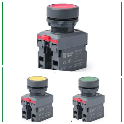 Nuevo interruptor de botón pulsador de control de montaje en panel tipo IP65 La118p Con cuerpo gris