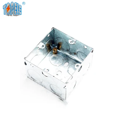 BS 4662 estándar de hoja de empalmes eléctricos Metal Box Cajas