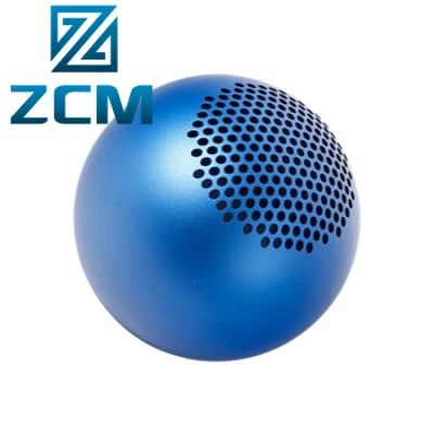 Shenzhen Tunring personalizadas de mecanizado CNC anodizado azul Billet bola redonda de aluminio de fabricación de la caja de sonido amplificador de audio