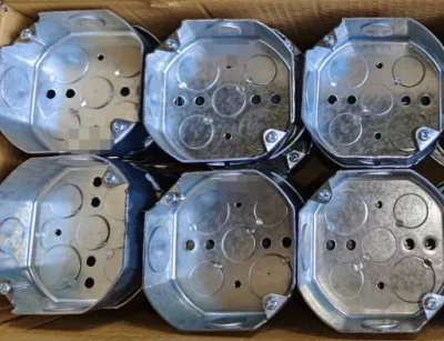 Caja de conexiones Octagon profundo de acero 1-1/2&quot;, Norma UL para sistemas eléctricos Conducto