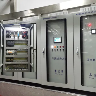 Panel de control eléctrico con S1 VFD para control de presión constante