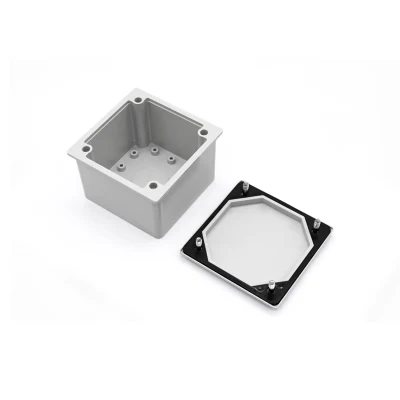 Caja de conexiones eléctricas de plástico para distribución a prueba de agua 85X85X50 para exteriores
