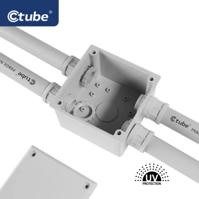 Caja de conexiones eléctricas de plástico para distribución a prueba de agua 85X85X50 para exteriores