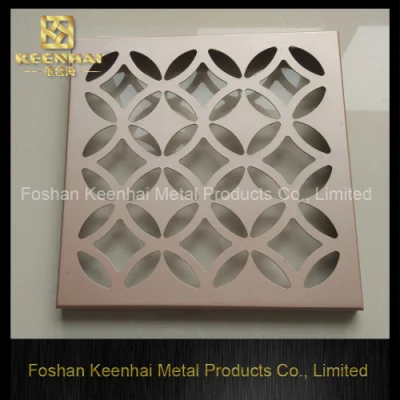 Corte láser de patrón de muchos contemporáneos Square Panel de aluminio de diseño del panel de techo (KH-MC-P6)