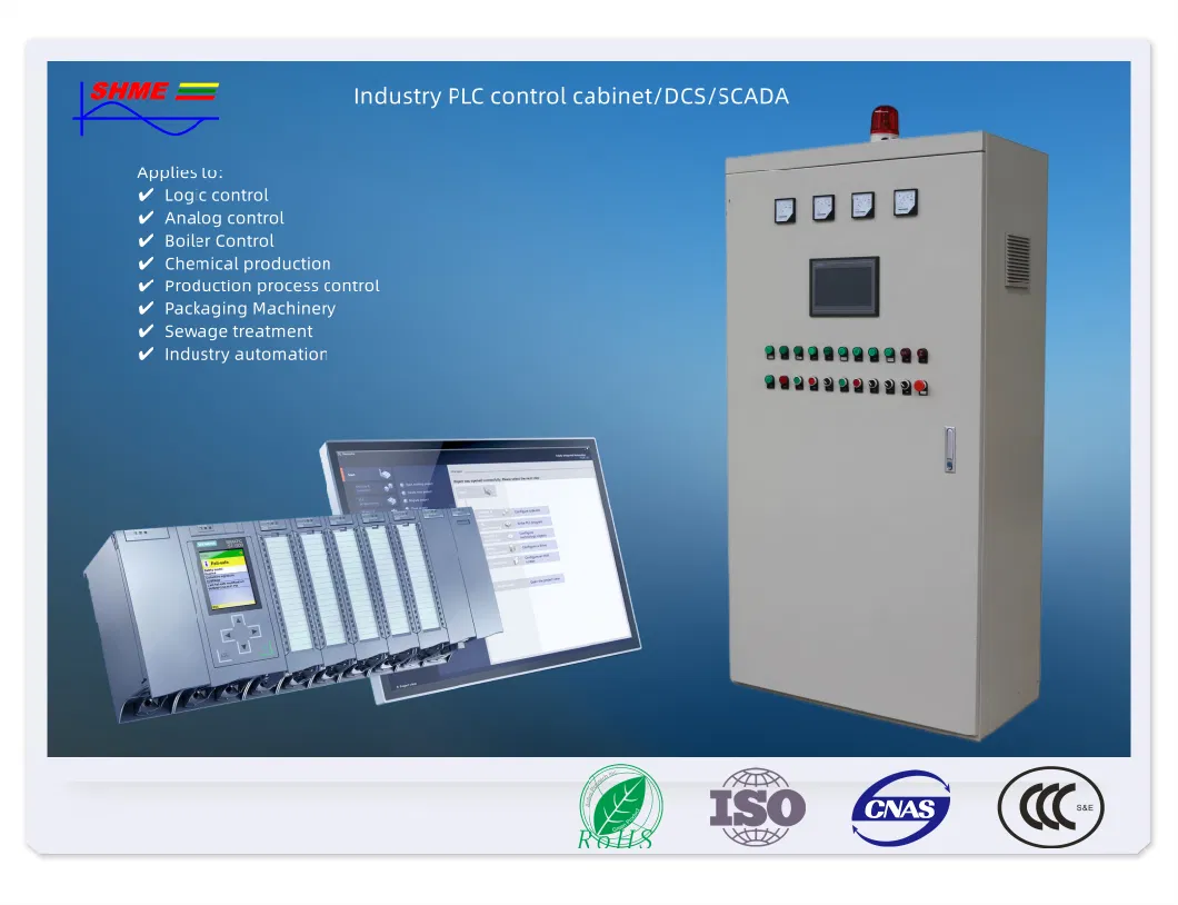 PLC Control Cabinet, PLC Control Panel, Logic Control System with HMI