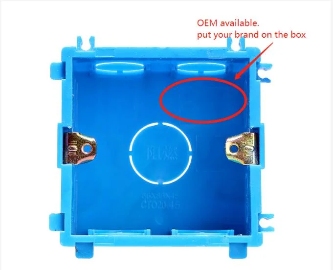 Plastic Conduit Fitting Connector PVC Electrical Single Gang Switch Box