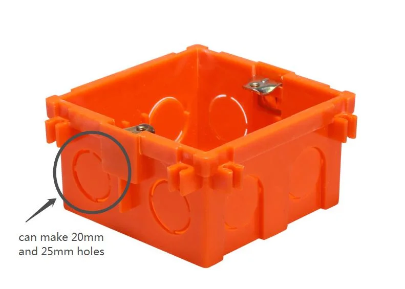 Plastic Conduit Fitting Connector PVC Electrical Single Gang Switch Box