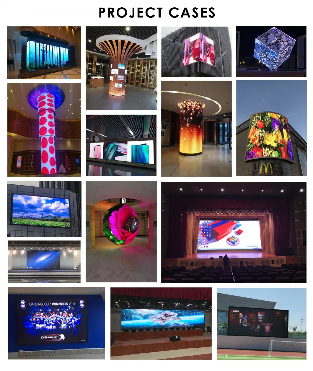 3D LED Display Video Wall Market LED Cabinet P4 P5 P6 P8 P10 Outdoor Fixed, Outdoor Aluminum Front or Rear Sdk