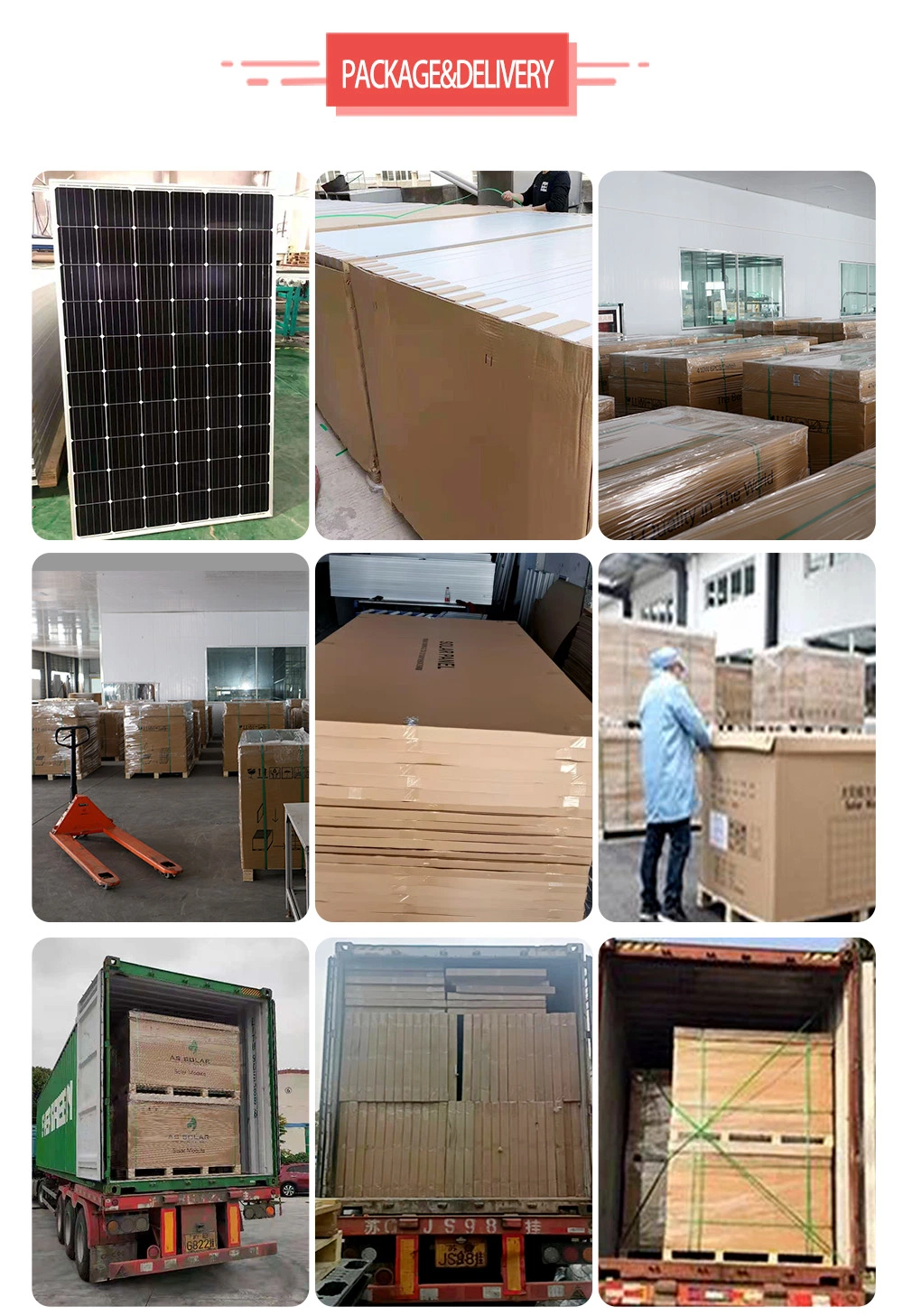 Tier 1 as Solar Mono 400W 455W 550W 600W Full Black Solar Panel and PV Module with Mc4 Connectors for Inverter